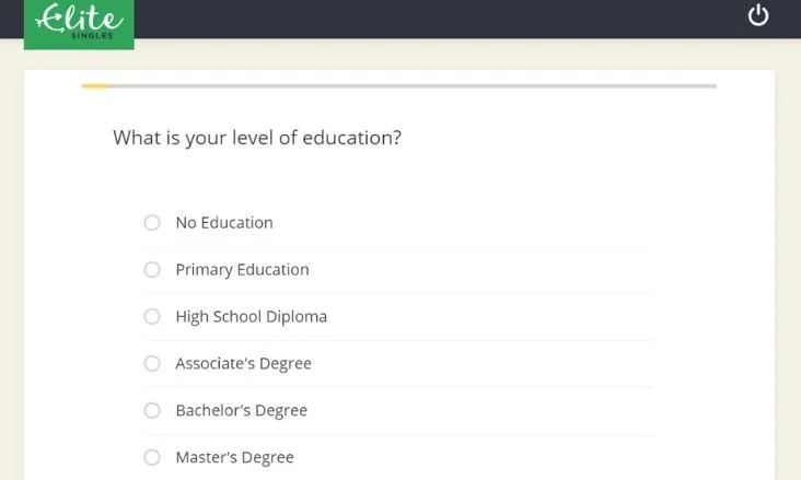 questions asked in EliteSingles